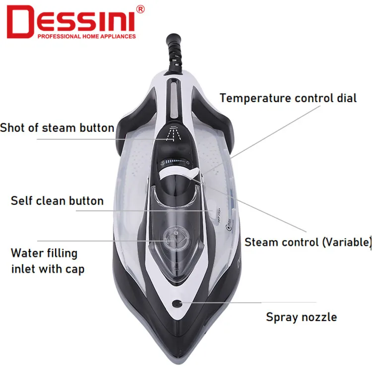 DESSINI Multifunctional Stand Automatic Laundry Home Steam Press Travel Pressing Machine Wholesales Electric Steam Iron