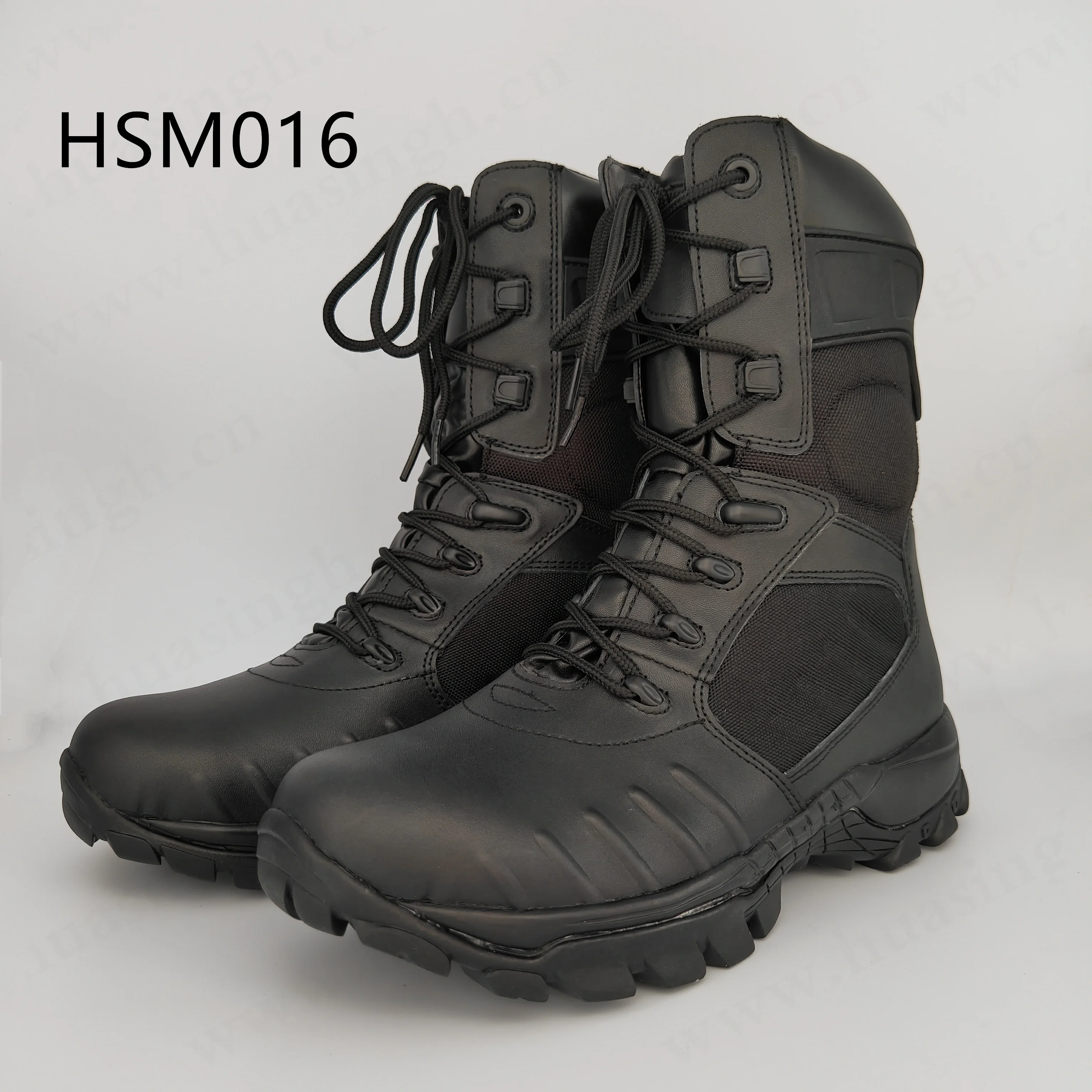 Rwh, 2025 Hot Selling 8 Inch Training Tactical Combat Boots Anti-corrosion Black Outdoor Hiking Boots for Sale HSM016