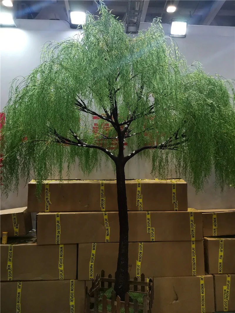 Artificial Salix Plant Green Tree - Indoor/Outdoor Fake Weeping Willow Tree  for Sale | Home Decor Solutions