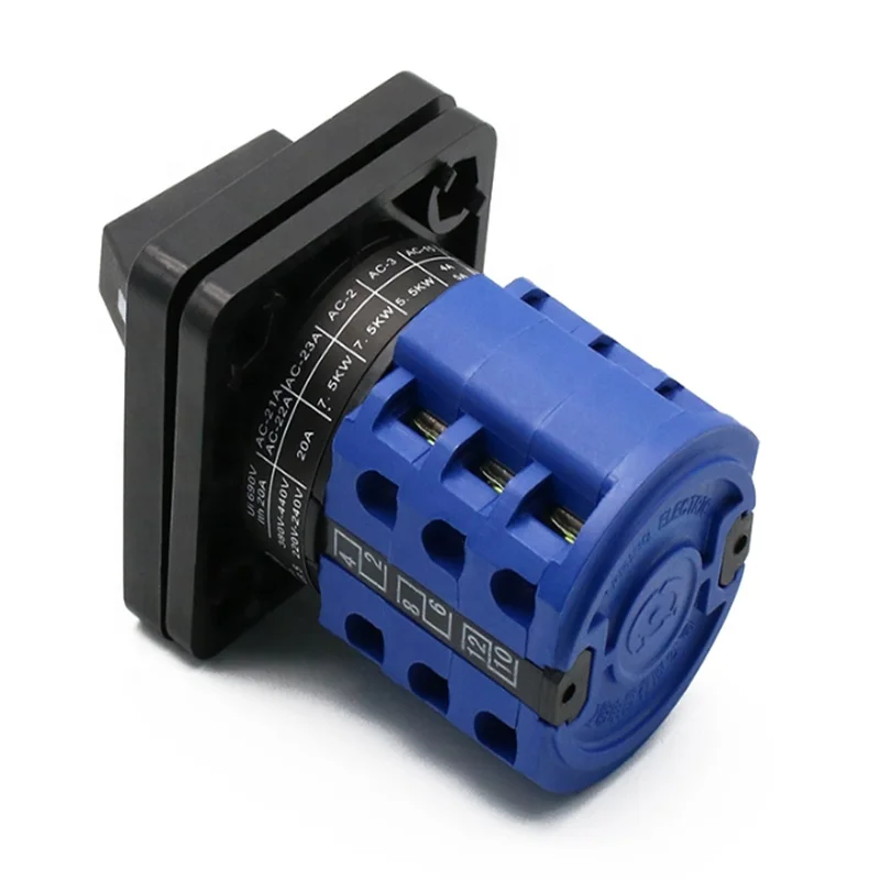 SZW26/LW26-20 660V ON OFF 2 Phase 20A 8 Terminals Cam Changeover R LW28-20 SZW26/LW26-20 20A ON OFF 8 Terminals 2 Position Manual Transfer Ca