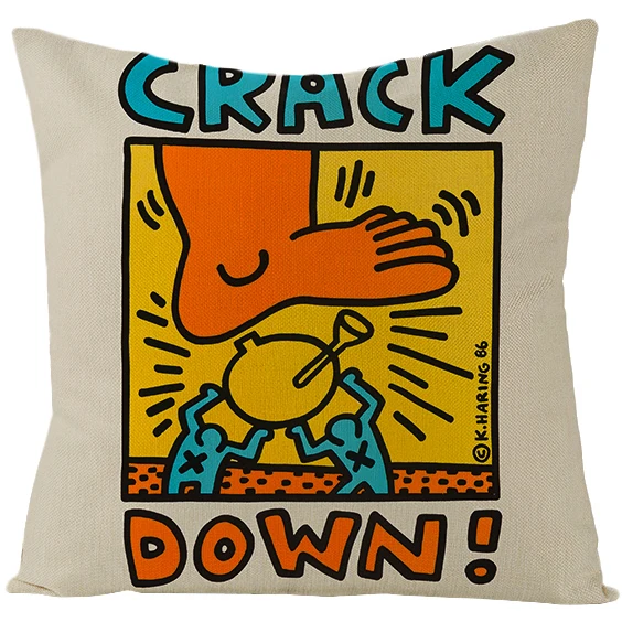 keith haring pillow case