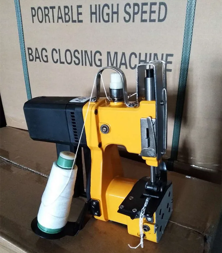 Machine à Coudre Portative électrique, 36v 2500mah Batterie Au Lithium Rechargeable Protable Machine à Coudre Machine à Sceller Les Sacs Tissés, Pour Sac En Toile De Jute Sac Tissé Kraft,2X2500mAh