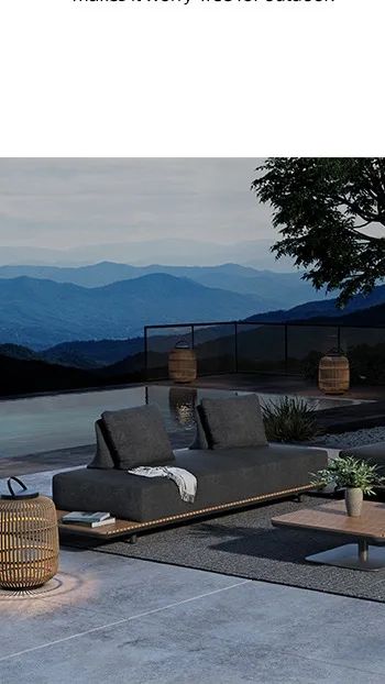 View of Artie High-end Outdoor Furniture--New Freedom Garden Sofa