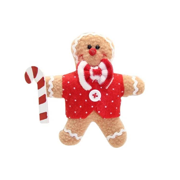 Рождественская елка имбирный человек кулон плюшевые игрушки рождественские подарки для детей