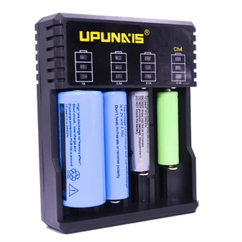 In Stock Lithium Ion Batteries Charger 4 Slot Fast Charging Power 