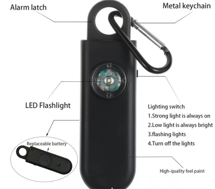 Portable Anti Rape Alarm Personal Security Gadgets Alarm For Women ...