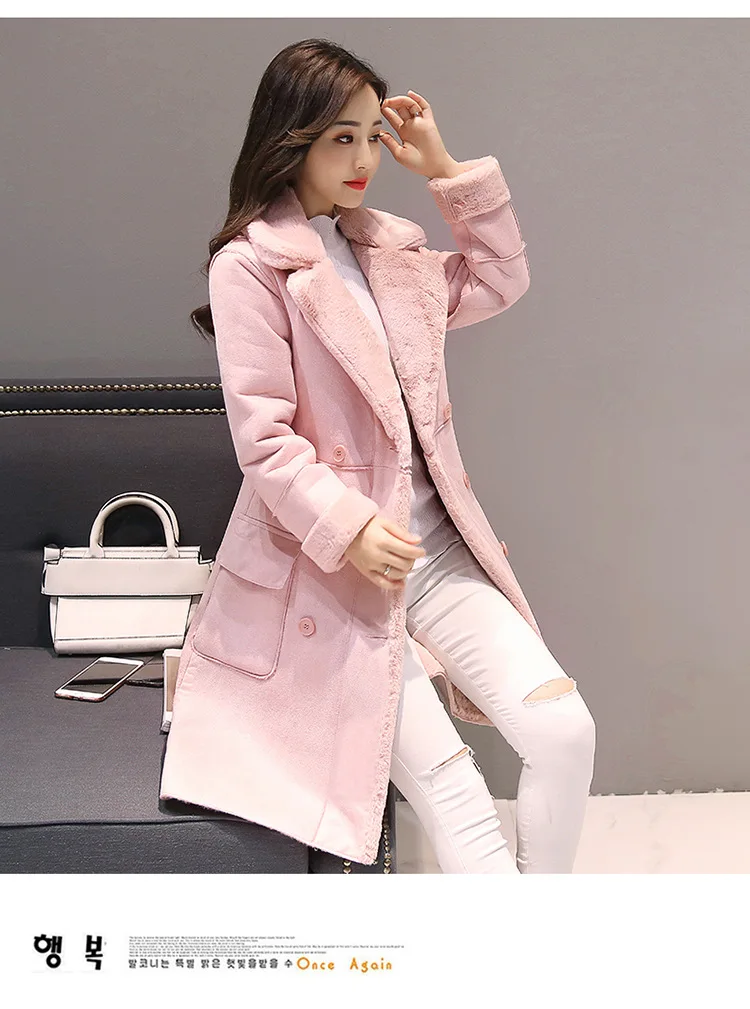 Dropshipping Wholesale Winter Wool Female Thickening Long Collar Fur