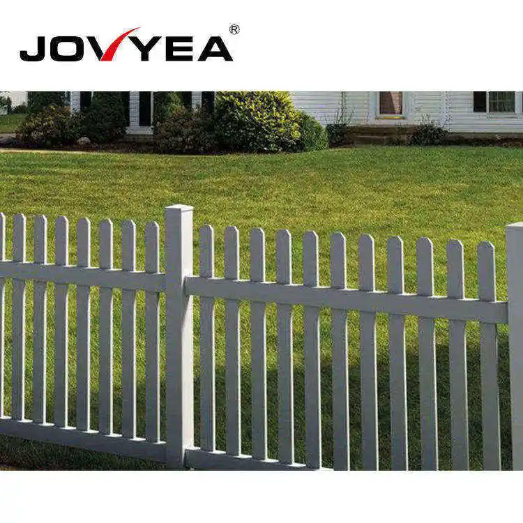 Economical DIY 4ft X 8ft PVC Customizable Plastic Vinyl Coated Garden PVC Picket Fence Fencing for House