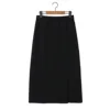 black midi skirt