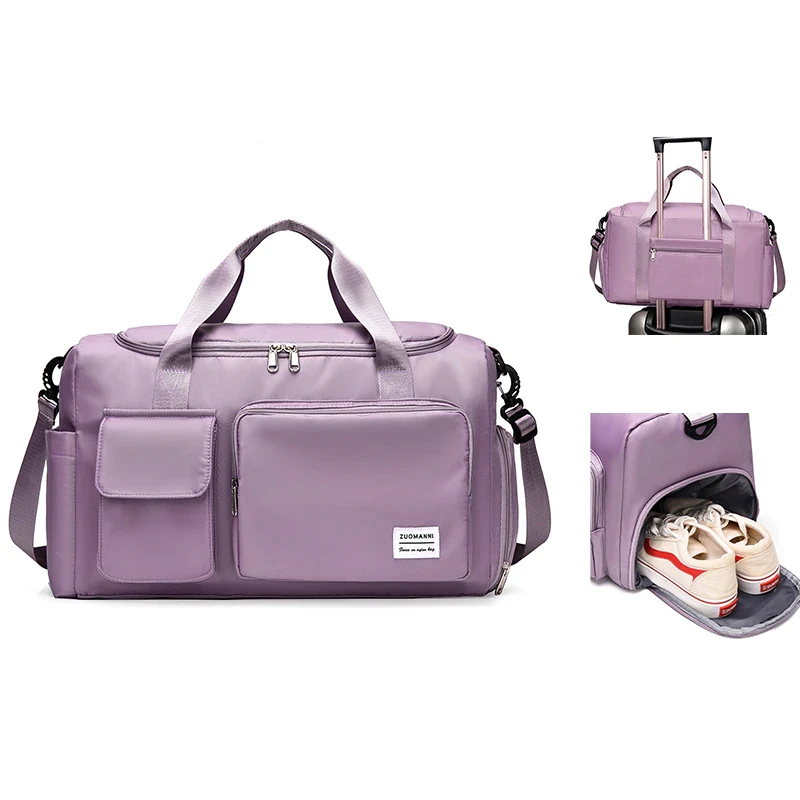 Женская вместительная нейлоновая сумка для выходных, Водонепроницаемая спортивная сумка для спортзала, дизайнерские спортивные сумки для багажа