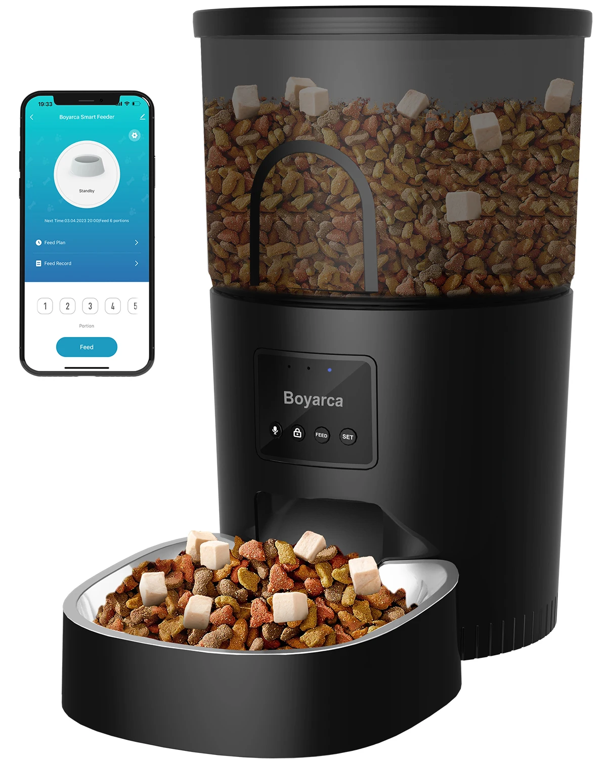 Wifi Automatic Pet Feeder with Tuya Smart Life APP Timer