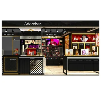 Customized cosmetics store display cabinet shelves