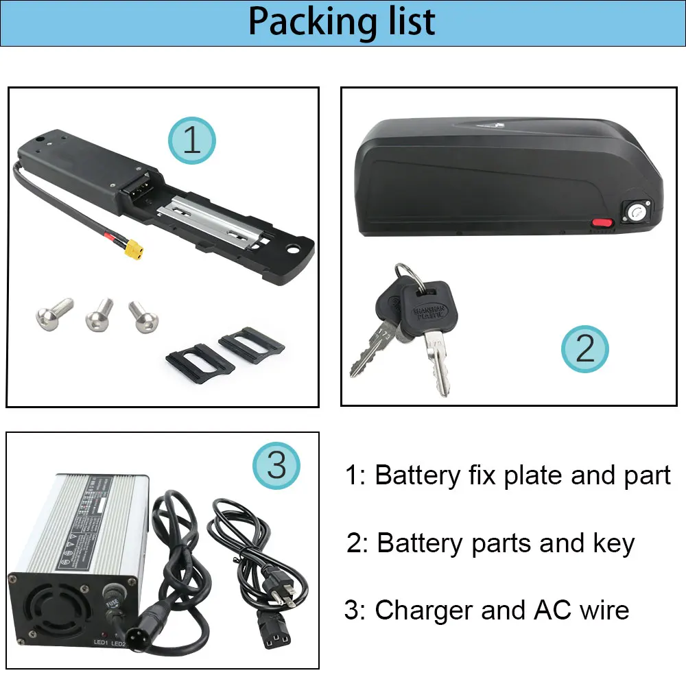 Hailong Frame Big Capacity 48v 50v 20ah 21700 Cell 48v Lithium Ion