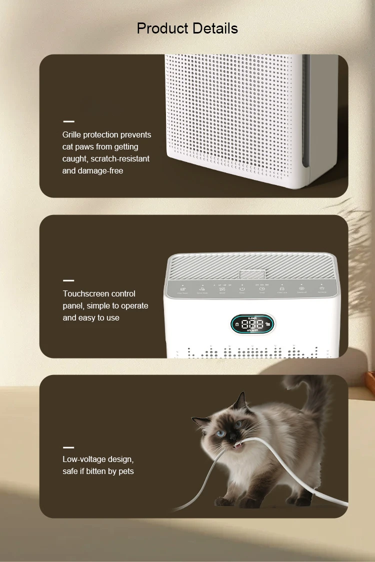 Pet air purifier PR1 PR2 PR3 model comparison US EU UK AU plug types