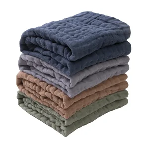 Muslin Baby Clothes Baby Item Six-Layer Gauze 30*50 Face Towel Woven Cotton Class a Baby Bath Towel