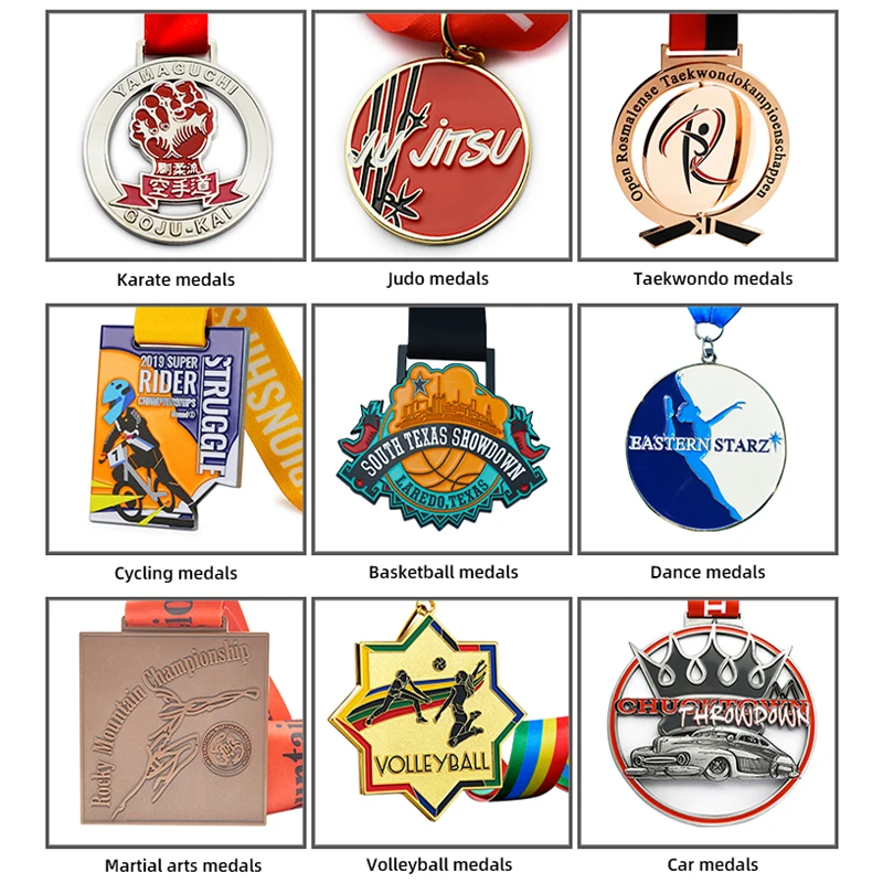 RENHUI Muscat Metal Crafts Custom Medals and Trophies Medals Awards Oman Old Guatemala Trophie Maker