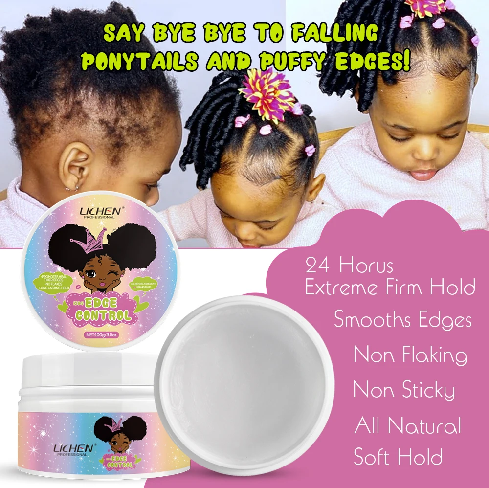 Private Label Wholesale Kids Hair Care Set Custom Curly Black Kids Hair