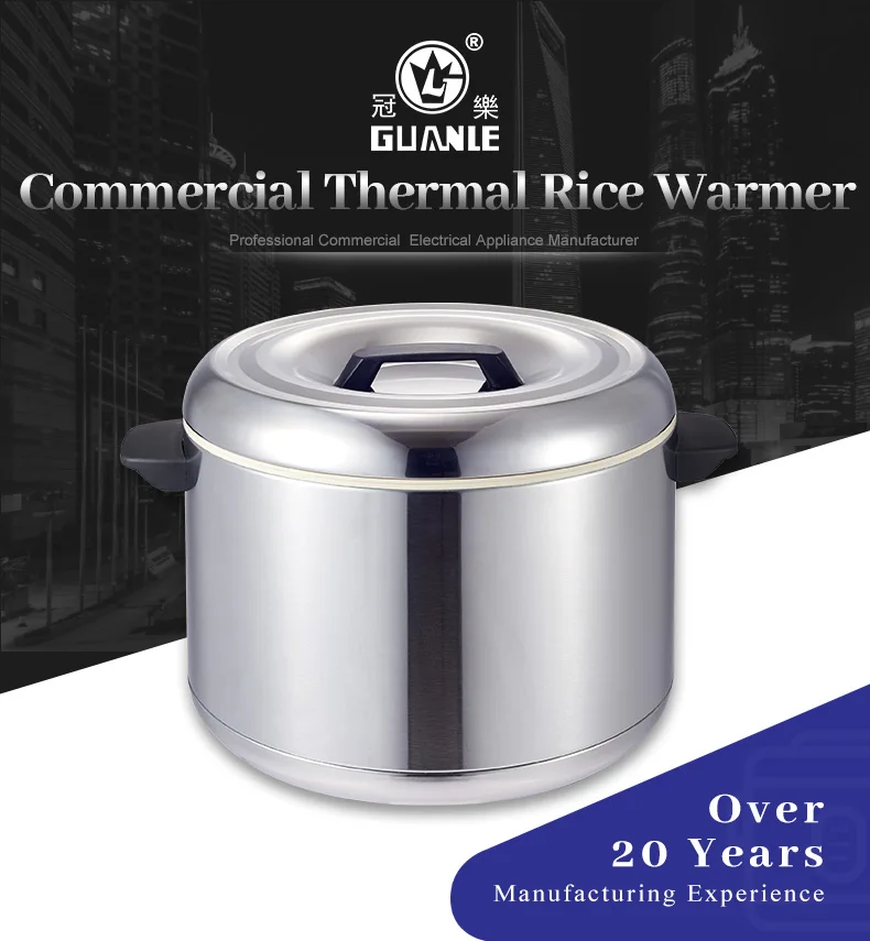 4L 6L Uncooked 6L 17L Cooked Non Electric Portable Thermos Stainless Steel Sushi Rice Warmer