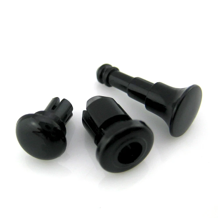 Free Sample Flat Plastic Snap Rivets Black Plastic Nylon Barbed Rivets Ratchet Black Nylon Push Rivets