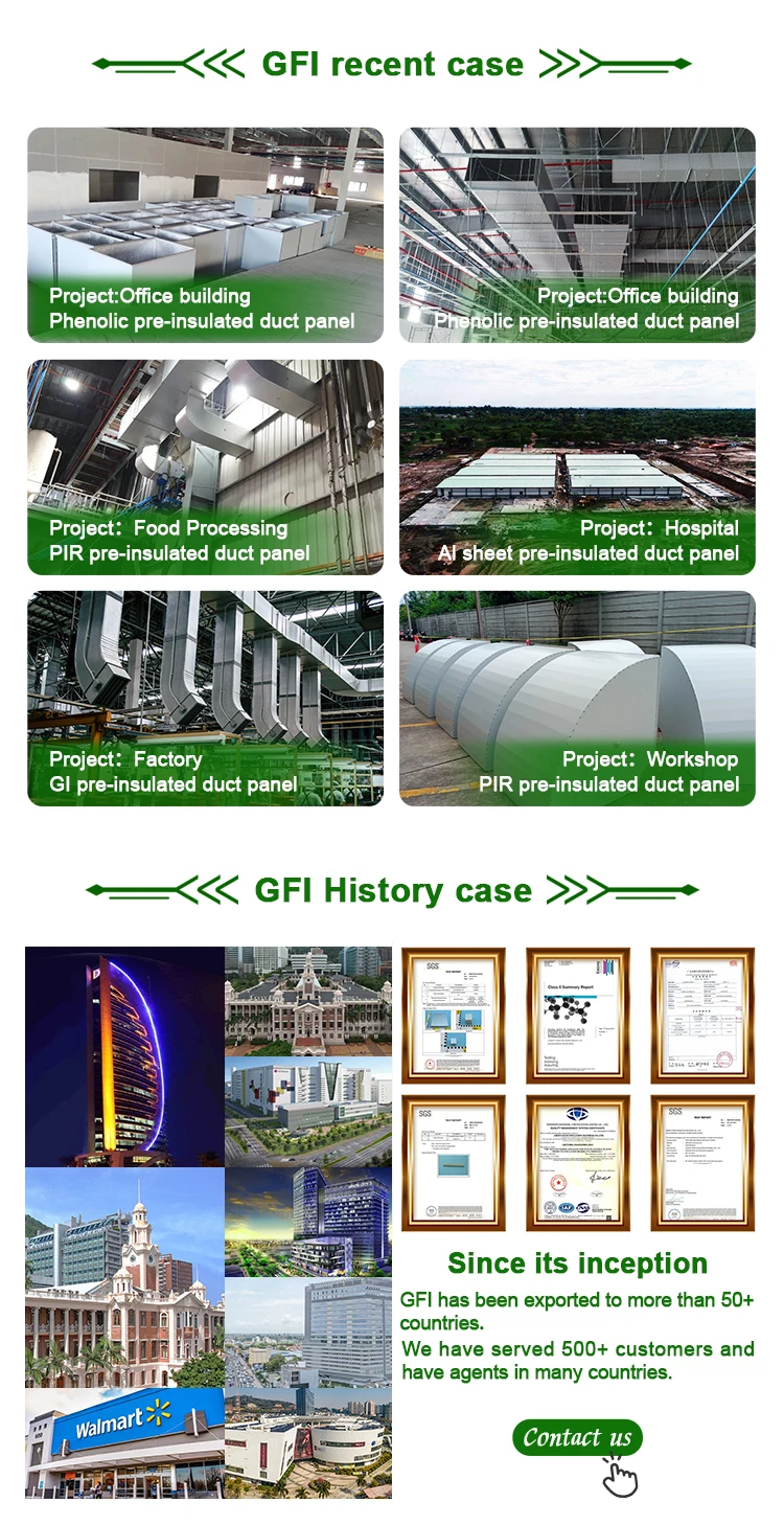 PU Duct Panels - Efficient HVAC Solutions for Offices