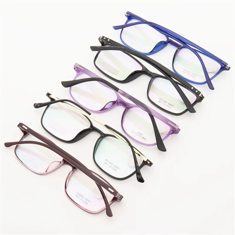 Wholesale China Custom Tr90 Eyewear Optical Eye Glasses Frames Spectacle Squared Eyeglasses 8823