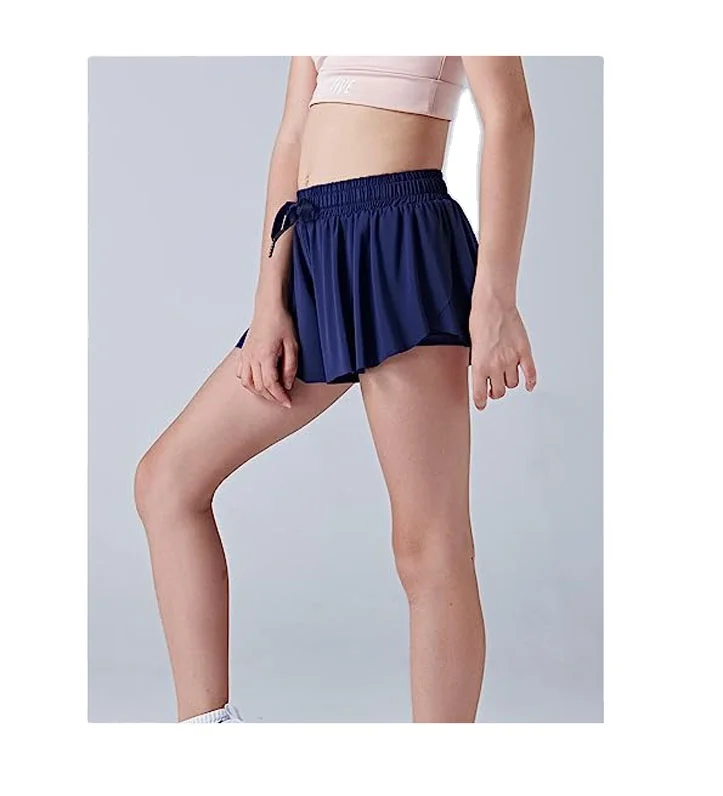 Vk Girls Athletic Flowy Shorts With Inner Pockets Butterfly Running