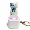 Porte-clés chat 3D avec lumière et son