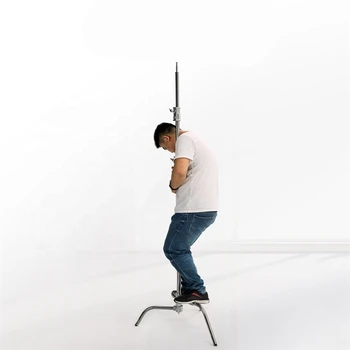 Photo Studio Heavy Duty 10 Feet Adjustable C-Stand Holding for Professional Vido and Photography detail image
