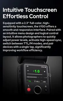 Godox V100C V100 C V100-C USA Version Round Head Camera Flash for Canon Camera Flash Speedlite Speedlight detail image