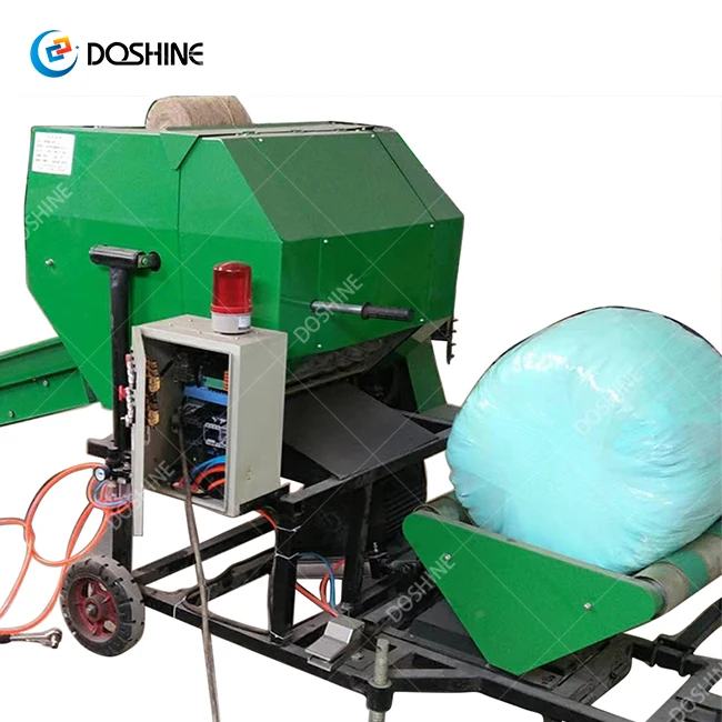 Factory Price Mini Round Silage Baler Wrapper Hay Baler Wrapping Machine Corn Straw Packing Machine for Sale