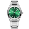 montre à cadran vert