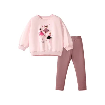 New Style Baby Girls Clothing Set European and American Fashion Sweater Autumn Long-sleeved Princess Baby Suit