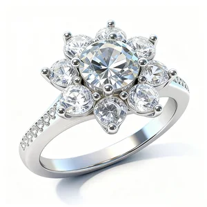 1 Carat Natural Moissanite Ring for Women Fine Jewelry 925 Sterling Silver Engagement Wedding Ring Anniversary Gift