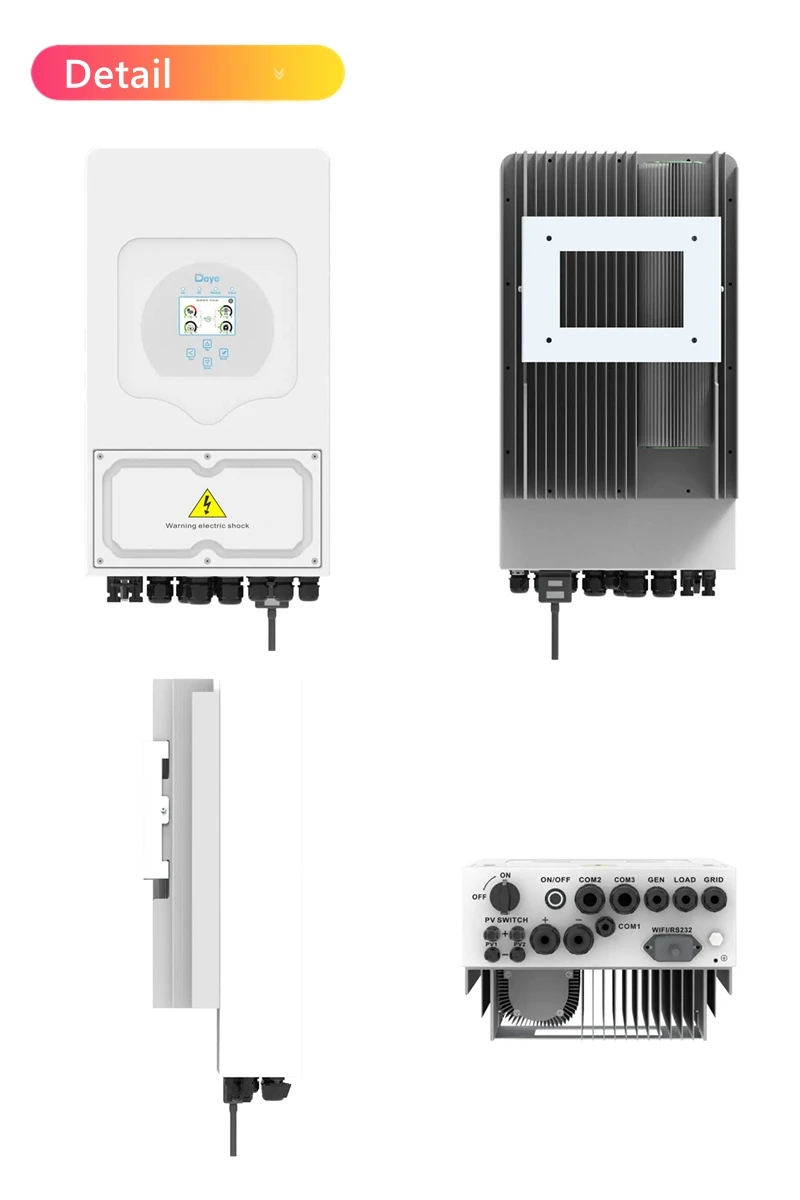 Deye Solar Inverter Hybrid 48v Built-in Dual MPPT Controller 120a 5kva ...