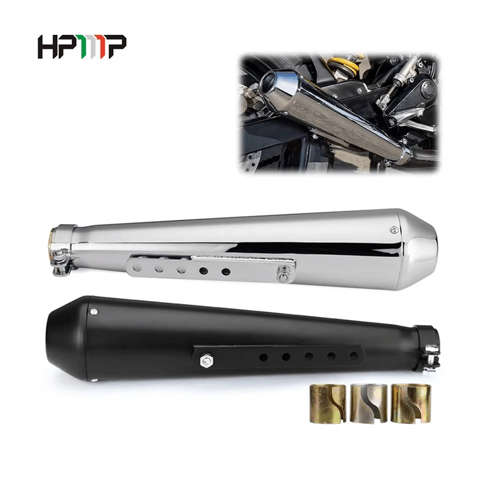 Оптовая продажа, выхлопная труба для мотоцикла из нержавеющей стали 45 мм, модифицированные трубы глушителя