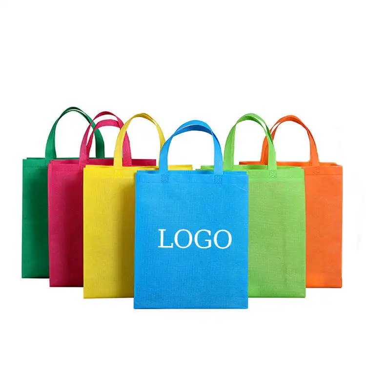 New Grocery Reusable Non Woven Shopping Bag Non-woven Bag Custom logo