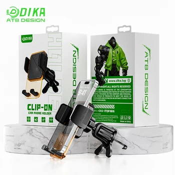 DIKA Phone Holder Car Mobile Holder 360 Rotation 2 in 1 Car Center Console Air Vent Mount Adjustable cell phone holder for car