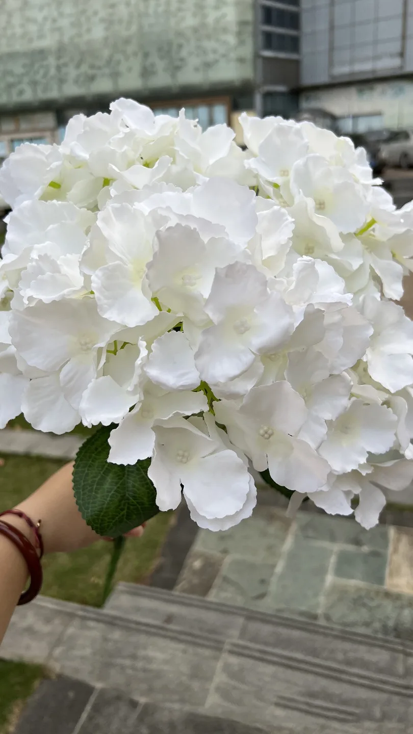 5 Head Silk Hydrangea Wholesale Artificial Hydrangea Flowers For Wedding Buy Silk Hydrangea