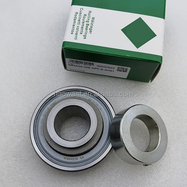 Agricultural Bearing GRAE30-208-NPP-B-AH01 Radial Insert Ball Bearing GRAE30-208-NPP-B