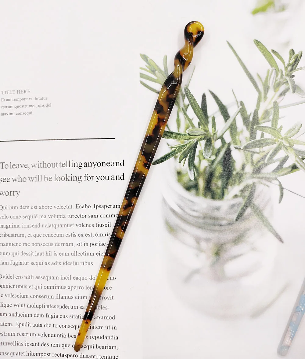 Аксессуары для волос китайская девочка Ретро Леопардовый принт аксессуары одна шпилька