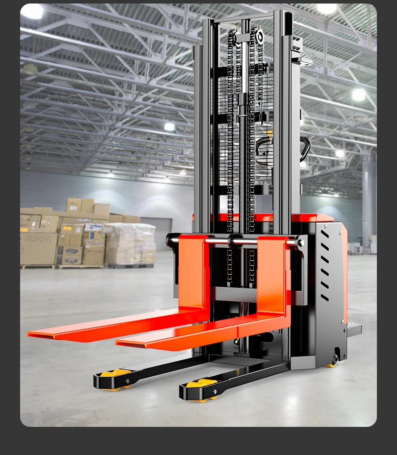 2 Ton Station-operated Electric Counterbalance Pallet Forklift Stacker ...