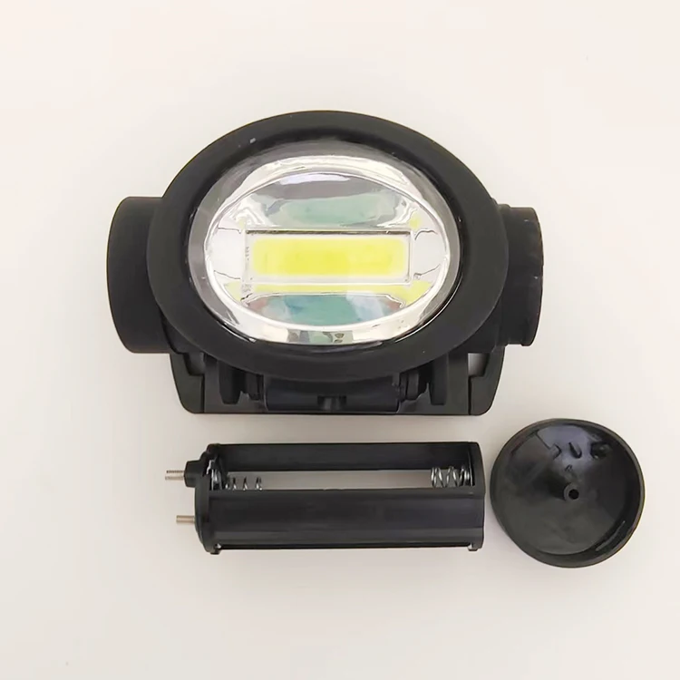 Хит продаж, 3 режима, миниатюрный водонепроницаемый налобный фонарь cob, мощный спортивный яркий налобный фонарь, Головной фонарь для бега с батареей 3 * AAA