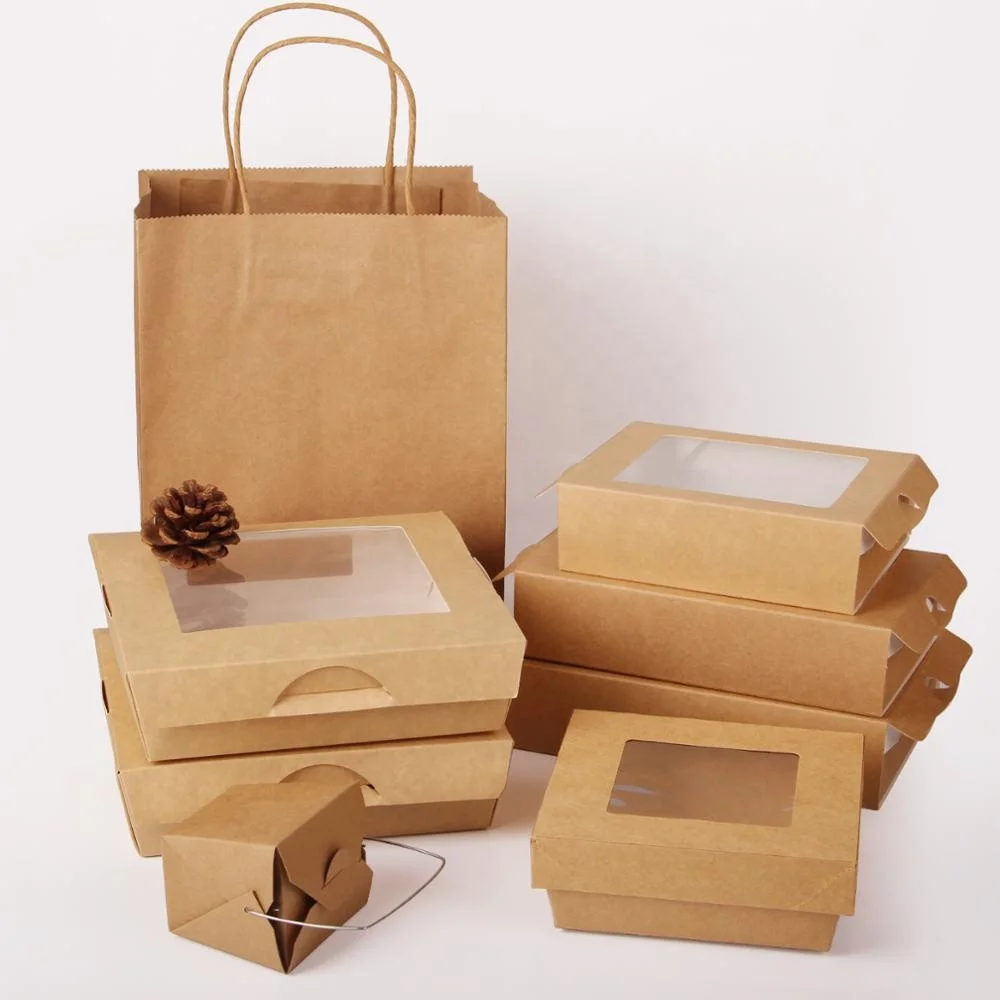 Disposable Takeaway Food Paper Packaging,printed Fast Food Container