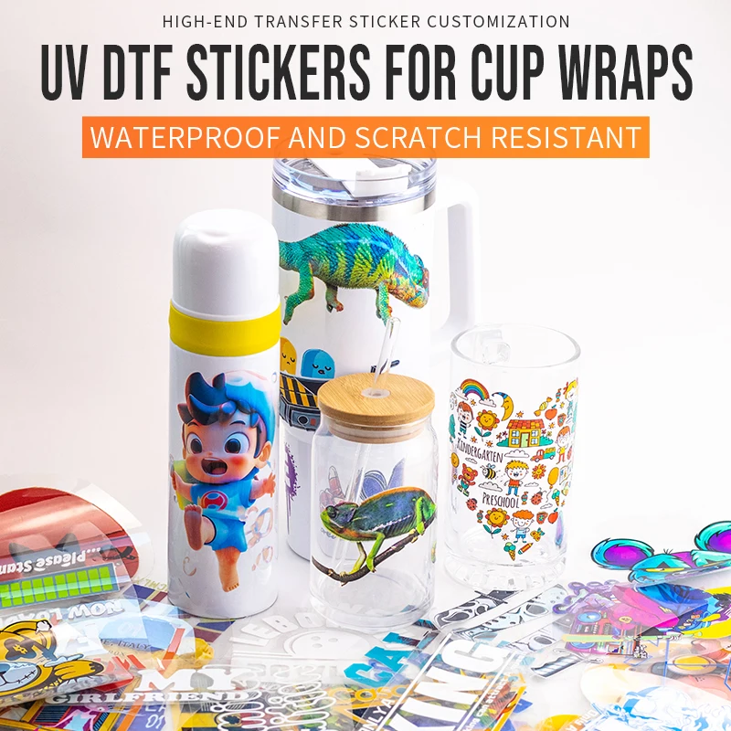 Wrapper Sticker Custom UV DTF Cup Wrapper Stickers - Promotional Gifts