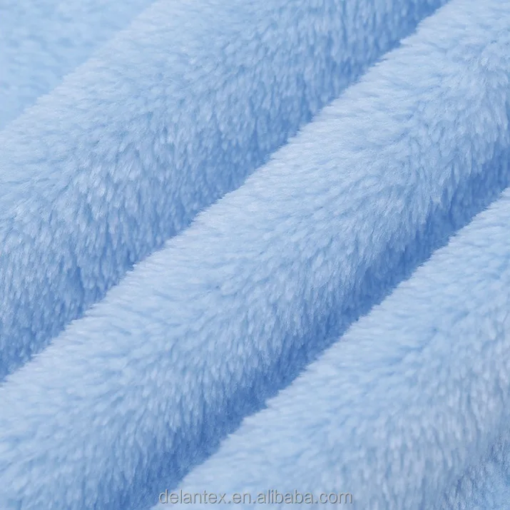 Delantex 100 Polyester 250GSM Heavy Wholesale Flannel Liso Felpa Fleece Fabric for Pajamas