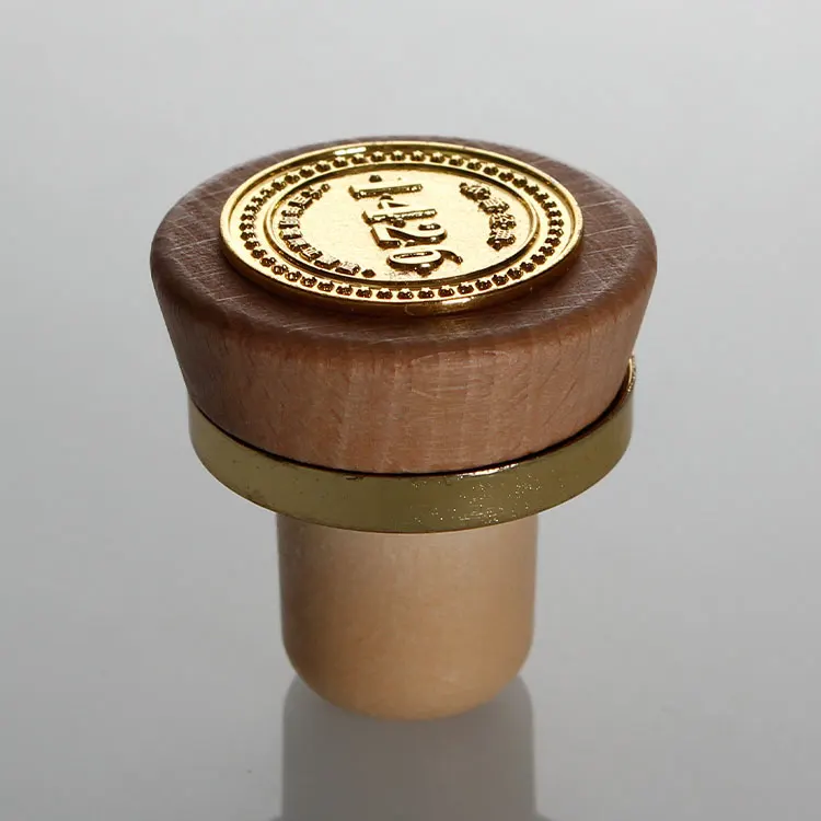 21,5 мм 23,5 мм деревянная Т-образная рельефная деревянная синтетическая пробка для спирта виски текилы