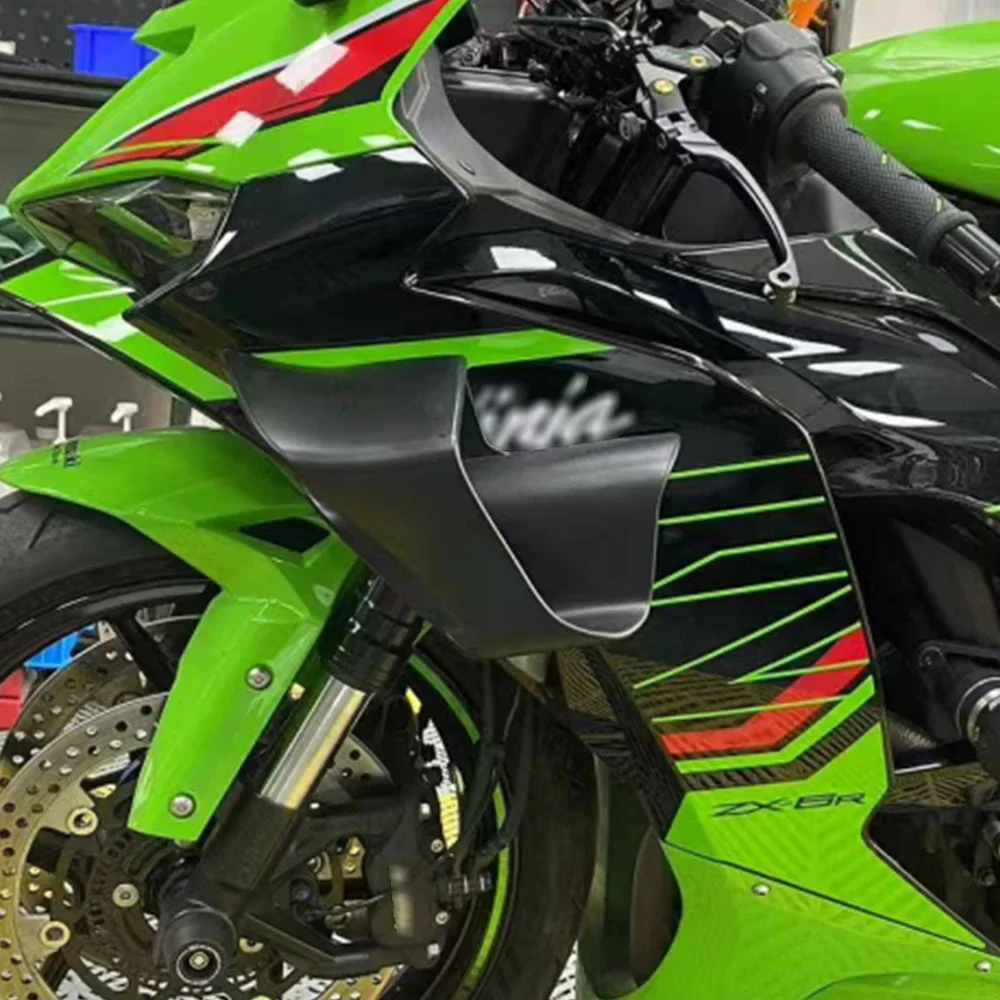 Kawasaki ZX6R 2024-2025 Fixed Wing Side Fairing Winglet - Black