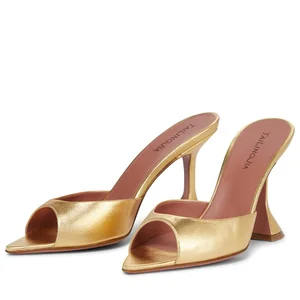 High Quality Pointed Toe Shoes Ladies High Heel Mules Womens Heels Heeled Sandals