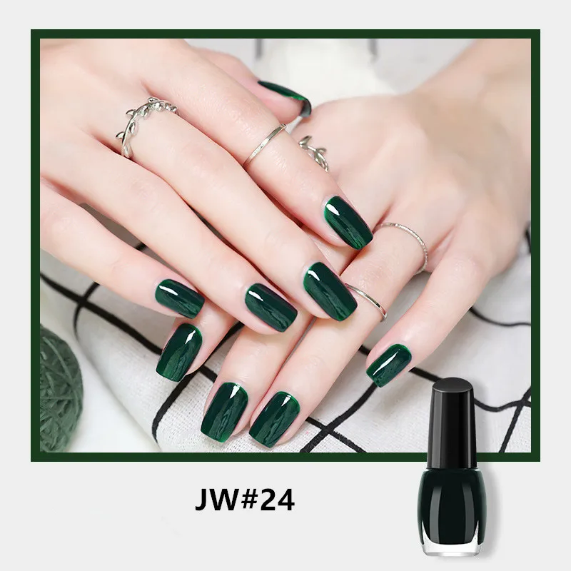 Korean Style Nail Polish Set Colored Water Based Air Dry Glitter Nail