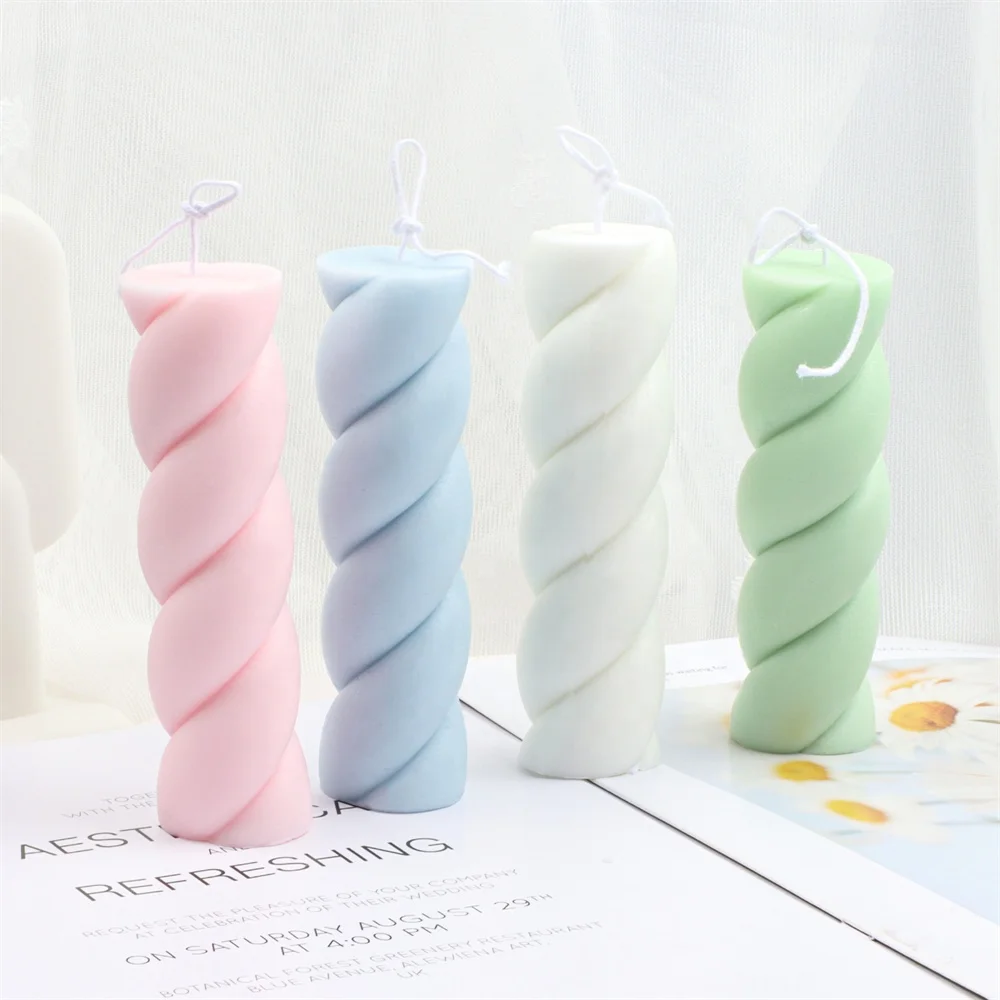 3d cute marshmallow candle mold twist